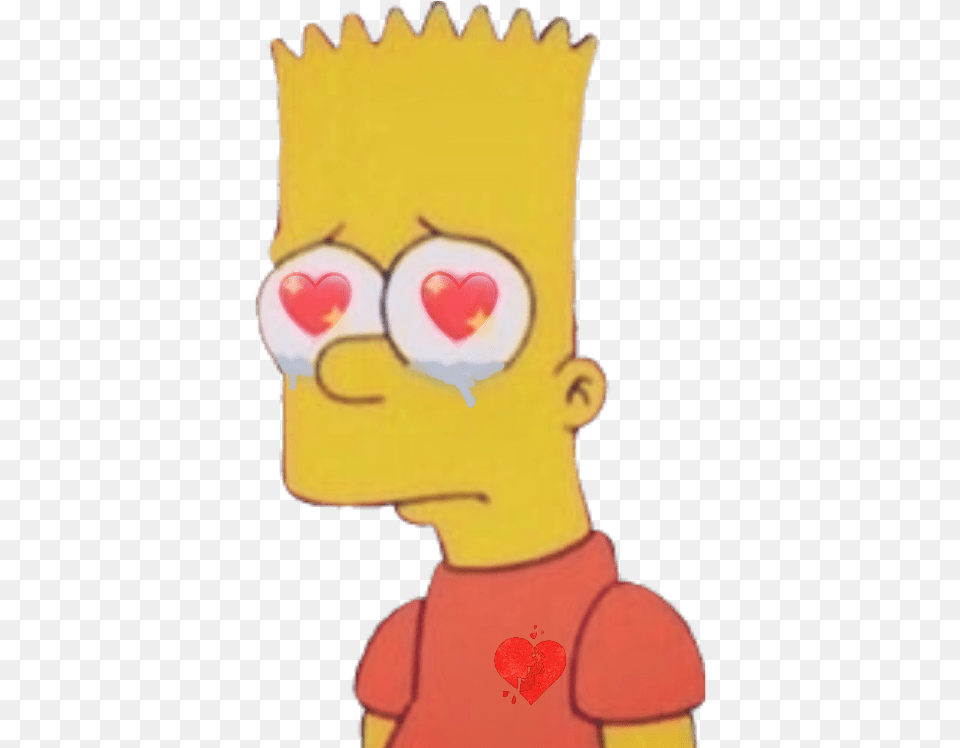 Love Bart Simpson Sad, Cartoon, Baby, Person Free Png