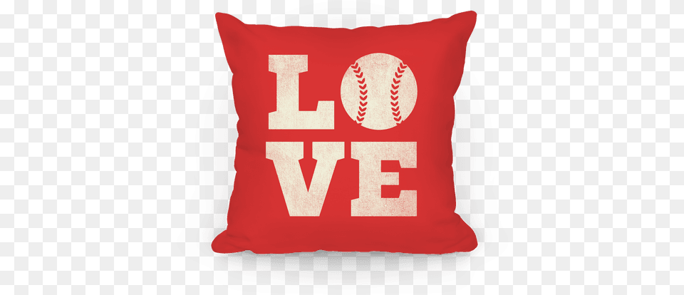 Love Baseball Pillow Pillow Baseball Pillow, Cushion, First Aid, Home Decor, Ball Free Png Download