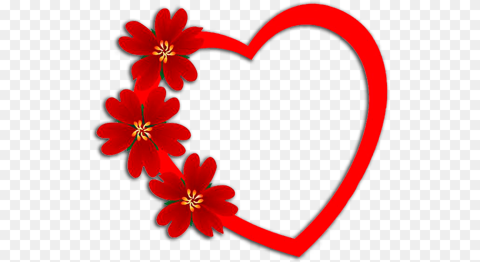 Love Beautiful Photo Frame Design, Flower, Plant, Petal, Heart Png Image