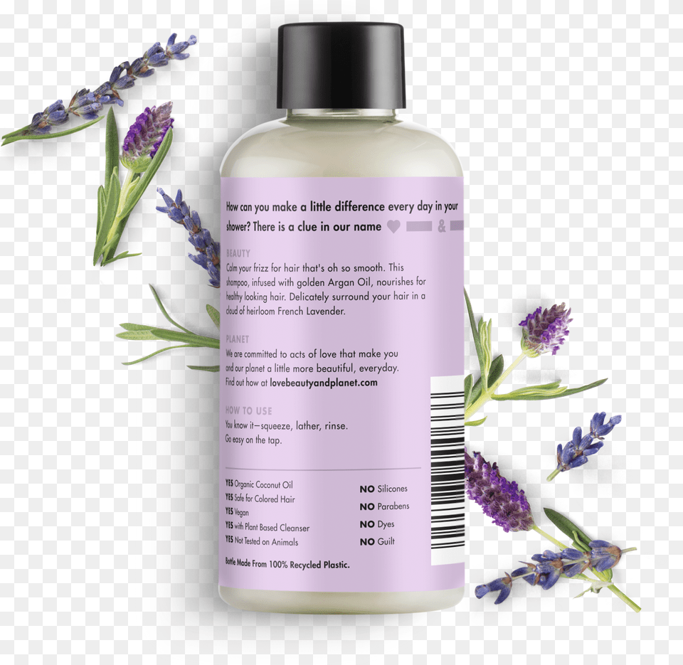 Love Beauty And Planet Argan Oil Amp Lavender Shampoo Love Beauty And Planet Lavender Lotion Free Png Download