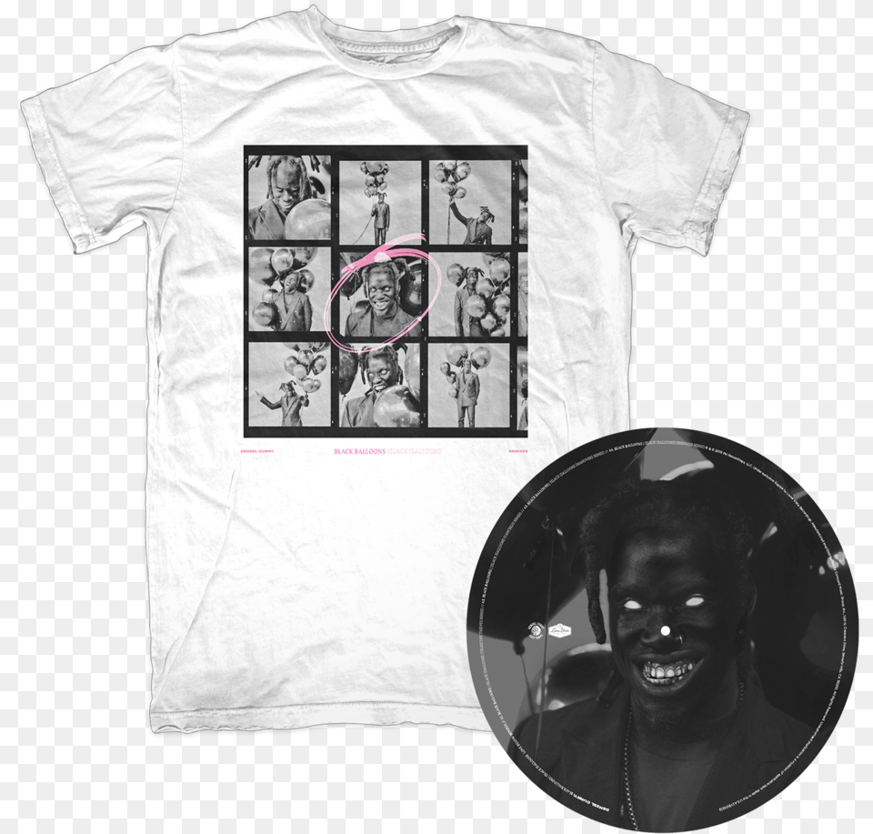 Love Below T Shirt Picturedisc Denzel Curry Love Below Shirt, Clothing, T-shirt, Adult, Male Free Transparent Png