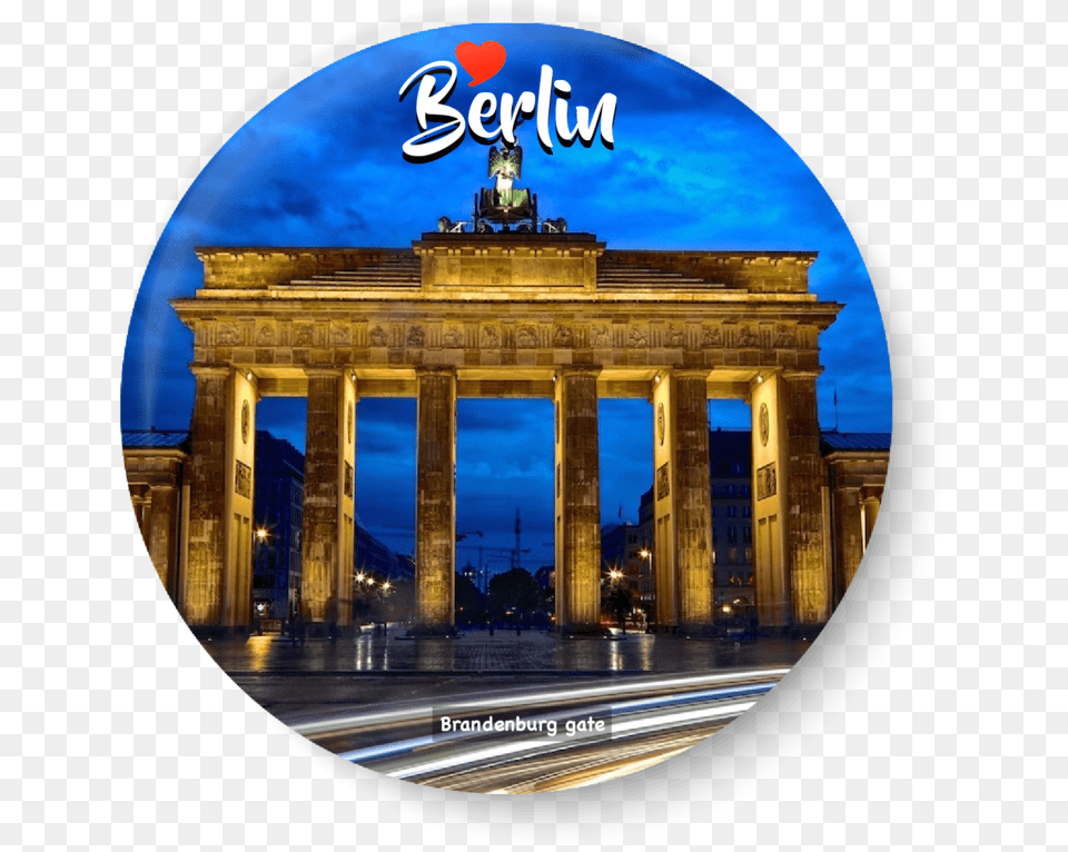 Love Berlin Berlin Fridge Magnet Berlin Brandenburg Gate, Architecture, Building Png