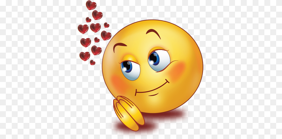 Love Big Eyes Emoji Big Smile Emoji Love, Food, Fruit, Plant, Produce Free Png