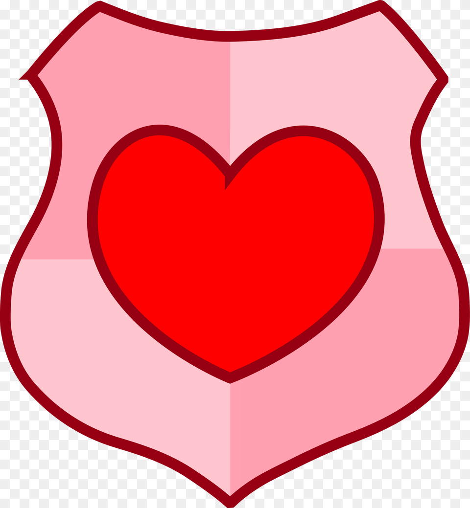 Love Big Image Escudo Con Un Corazon, Heart, Flower, Petal, Plant Free Transparent Png