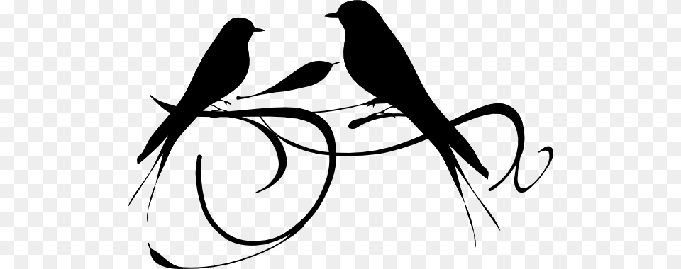 Love Birds Clip Art, Silhouette, Stencil, Animal, Bird Free Transparent Png