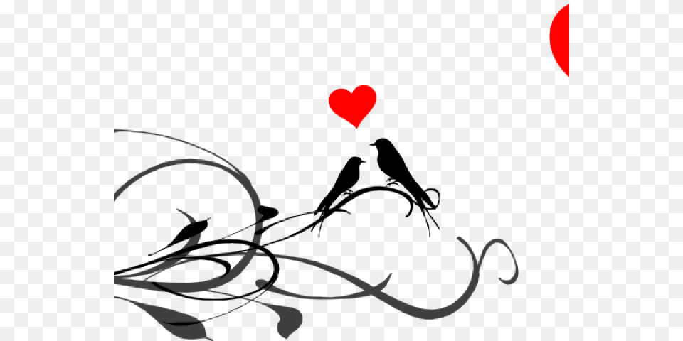 Love Birds Clipart Black And White, Art, Floral Design, Graphics, Pattern Free Transparent Png