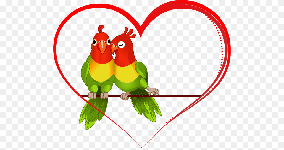 Love Birds Clipart Image, Animal, Bird, Parakeet, Parrot Free Transparent Png