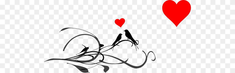 Love Birds In Tree Clipart Black And White, Art, Graphics, Animal, Bird Png