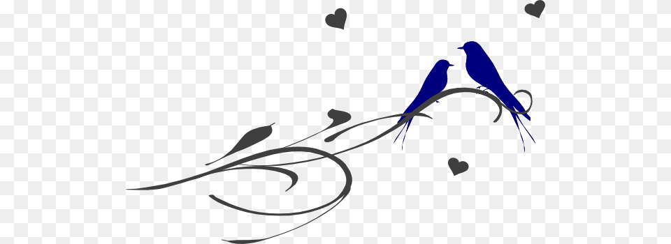 Love Birds On A Branch Clip Art Vector Clip Art Online Royalty, Animal, Bird, Graphics, Bluebird Free Transparent Png
