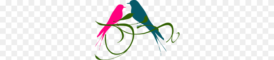 Love Birds Pink And Teal Clip Art, Adult, Female, Person, Woman Free Transparent Png