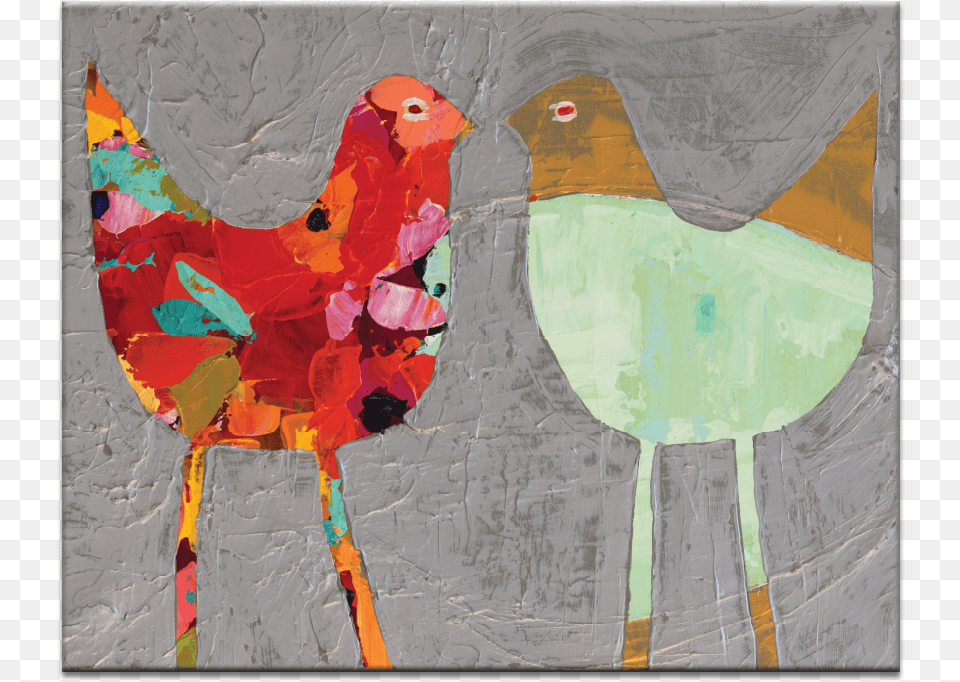 Love Birds Rooster, Art, Modern Art, Painting, Collage Png Image