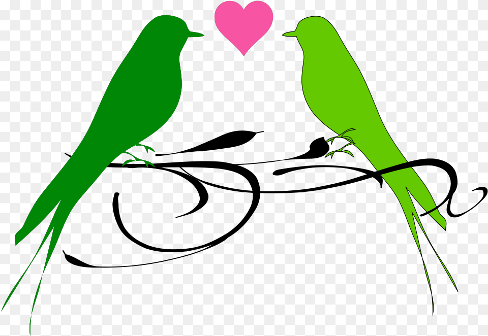 Love Birds Svg Clip Arts Download Download Clip Art Love Birds, Green, Animal, Bird, Cutlery Free Transparent Png