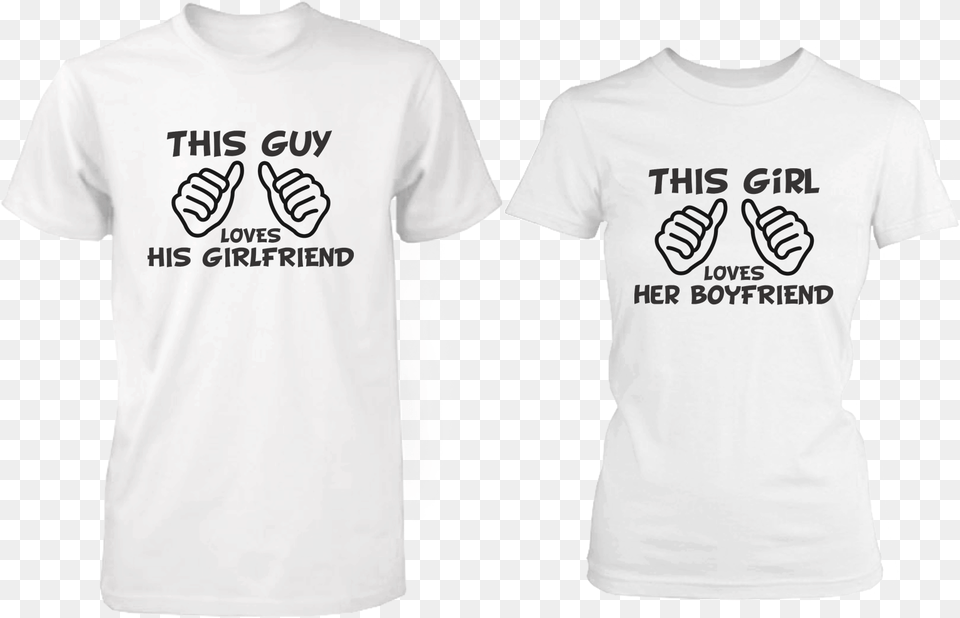 Love Boyfriend And Girlfriend Shirts, Clothing, T-shirt, Shirt Png