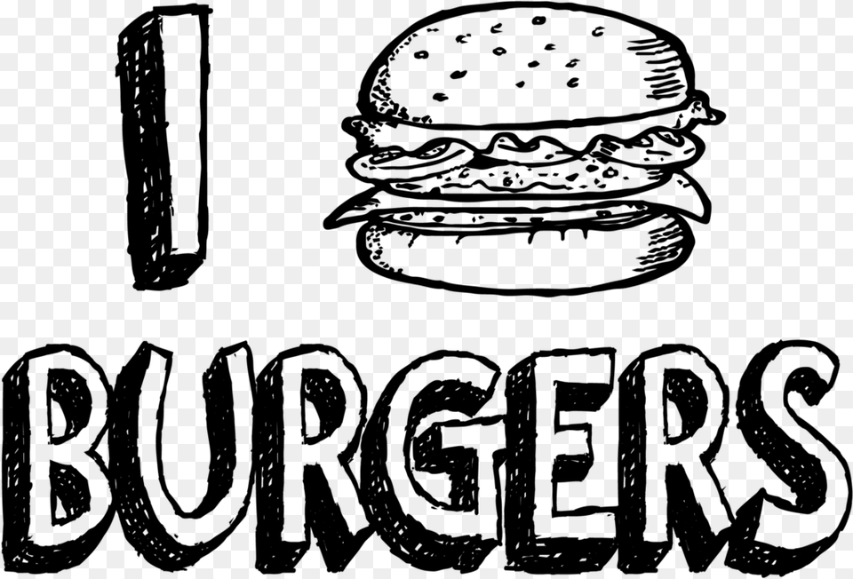 Love Burgers, Gray Png Image