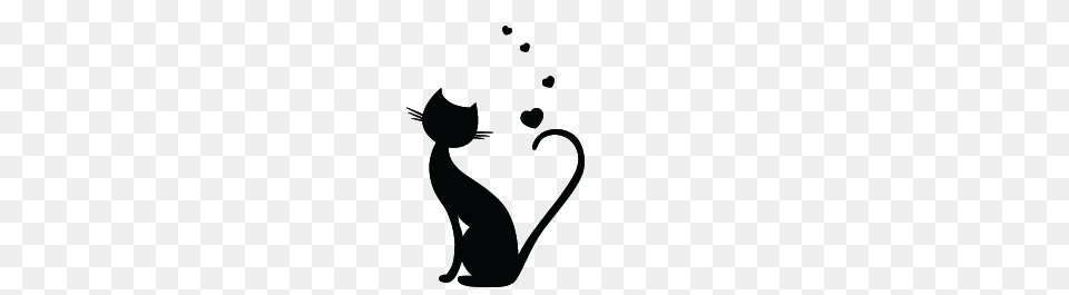 Love Cats Wall Decals Beauty Gatos Dibujos, Animal, Cat, Mammal, Pet Free Png Download