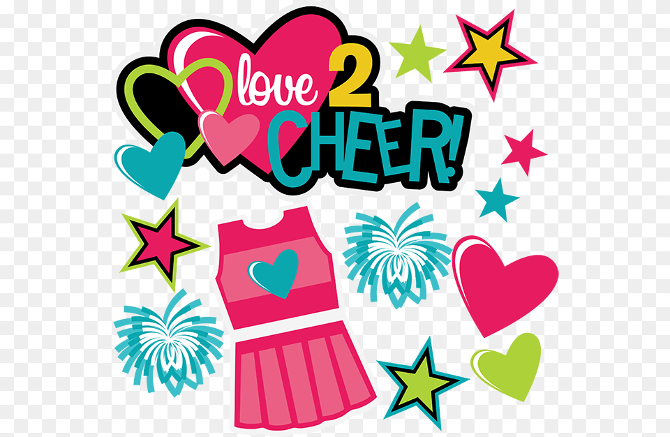 Love Cheer Scrapbook Collection Cheerleading, Dynamite, Weapon, Art, Graphics Png Image