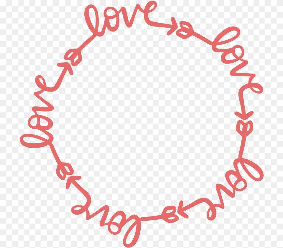 Love Circle Silhouette, Accessories, Bracelet, Jewelry Png Image