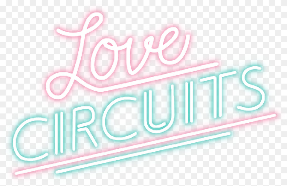 Love Circuits Neon Sign, Light, Diner, Food, Indoors Free Png Download