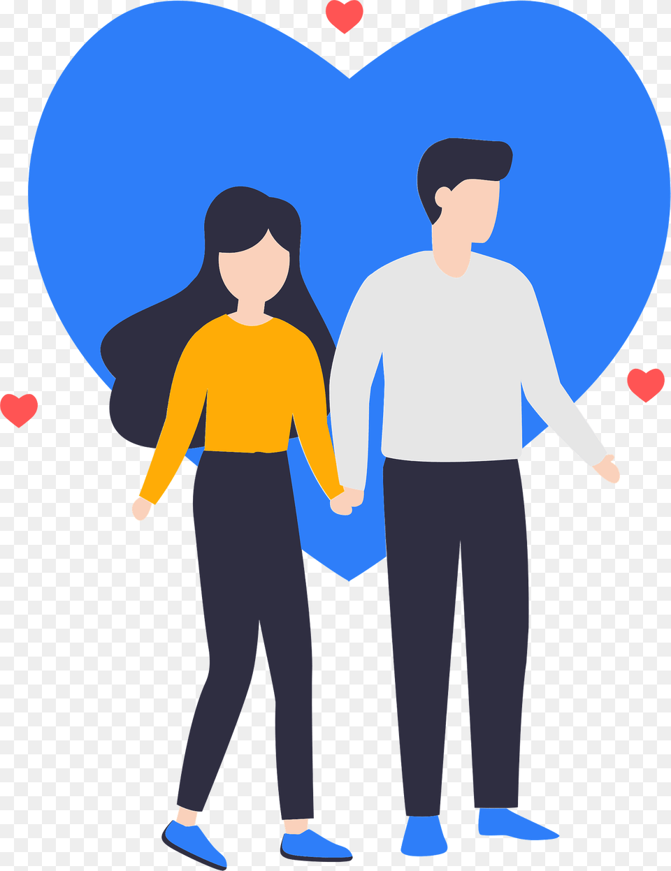 Love Clipart, Walking, Person, Pants, Clothing Png Image