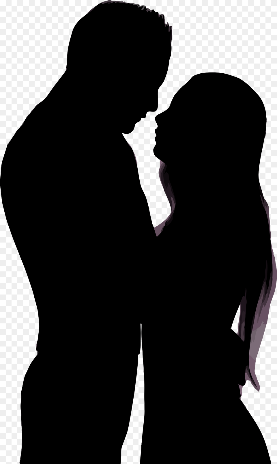 Love Clipart Male And Female, Silhouette, Smoke, Person Free Png Download