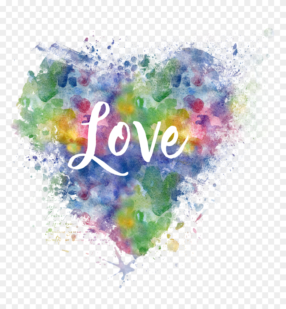 Love Clipart Watercolor Love Heart Watercolor Painting, Art, Person Free Png Download