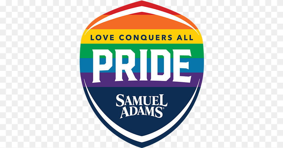 Love Conquers All Samuel Adams Sam Adams Pride Beer, Badge, Logo, Symbol, Disk Png