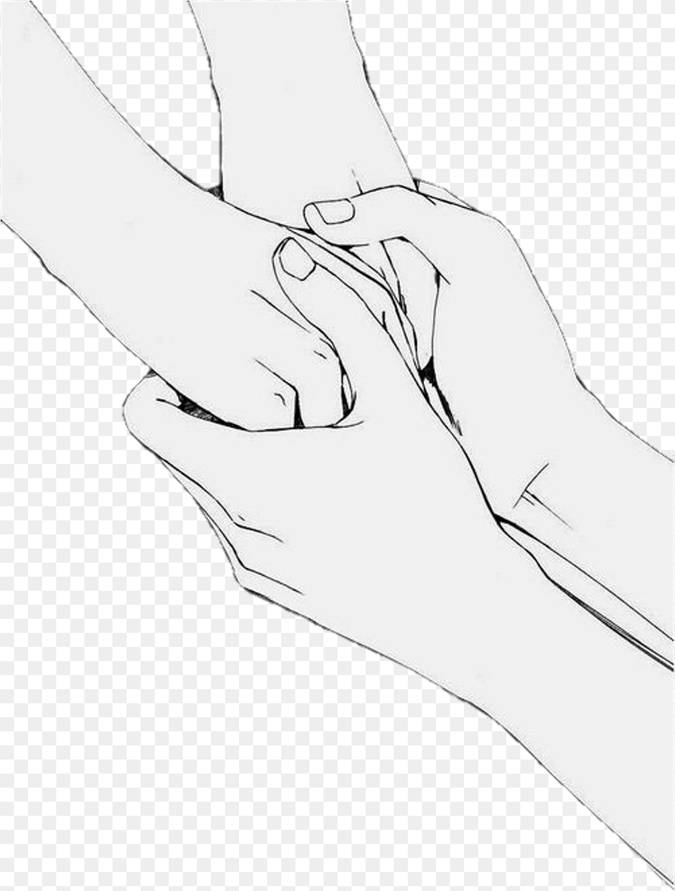 Love Couple Relationship Hands Holdmyhand Nice Monochrome, Body Part, Hand, Person, Massage Png Image