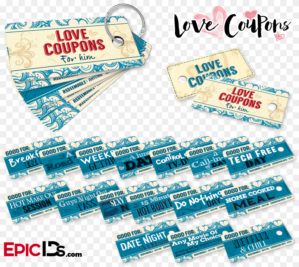 Love Coupons For Her, Text, Paper, Business Card Png