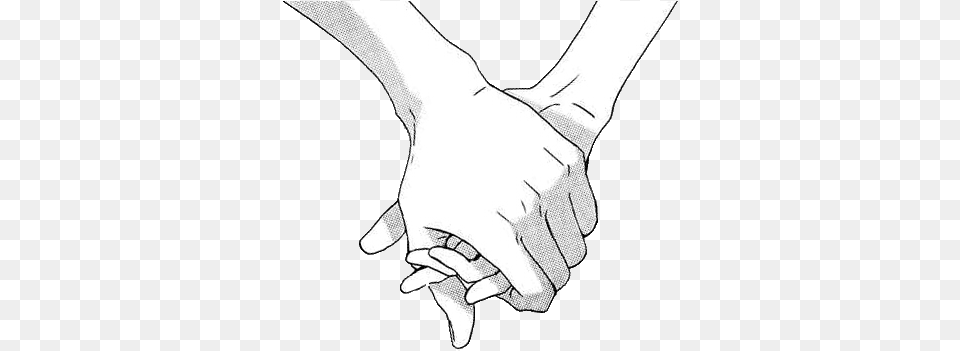 Love Cute Black And White Hands Care Shadow Holding Holding Hands White, Body Part, Hand, Person, Holding Hands Png Image