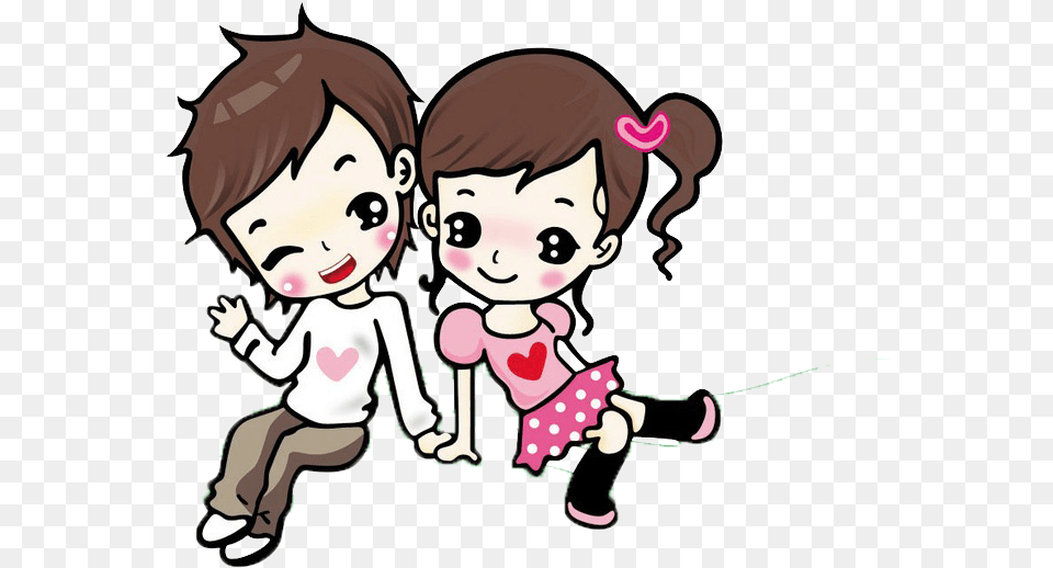 Love Cute Couple Clipart Happy, Baby, Person, Face, Head Png