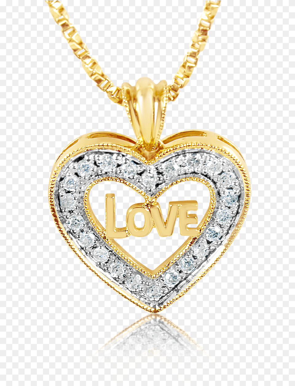 Love Diamond Heart Pendant Solid, Accessories, Gemstone, Jewelry, Necklace Free Png Download