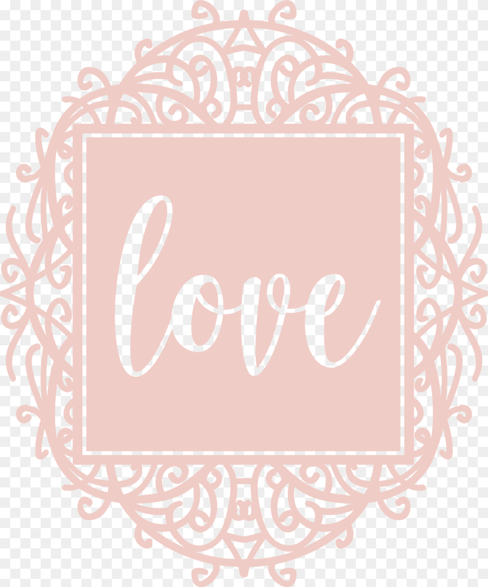 Love Doily Svg Cut File Calligraphy, Text, Handwriting Free Png Download