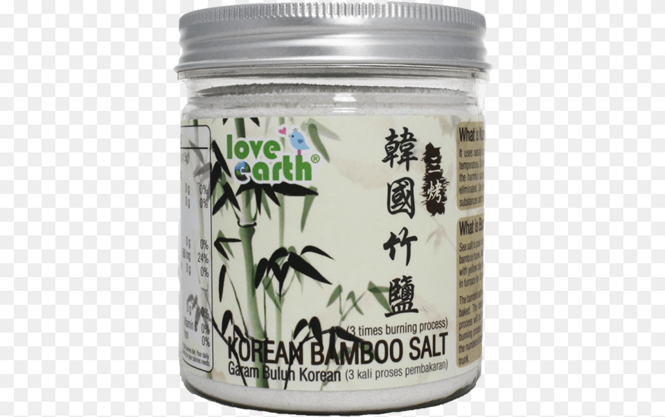 Love Earth Korean Bamboo Salt 3 Burning 310g Love Earth Korean Bamboo Salt 310g, Can, Tin Free Png