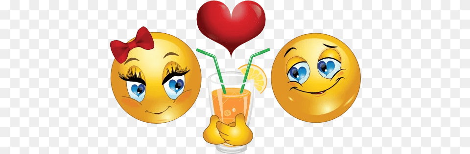 Love Emoji Background Mart Emoticones Compartiendo, Beverage, Juice, Glass Free Transparent Png