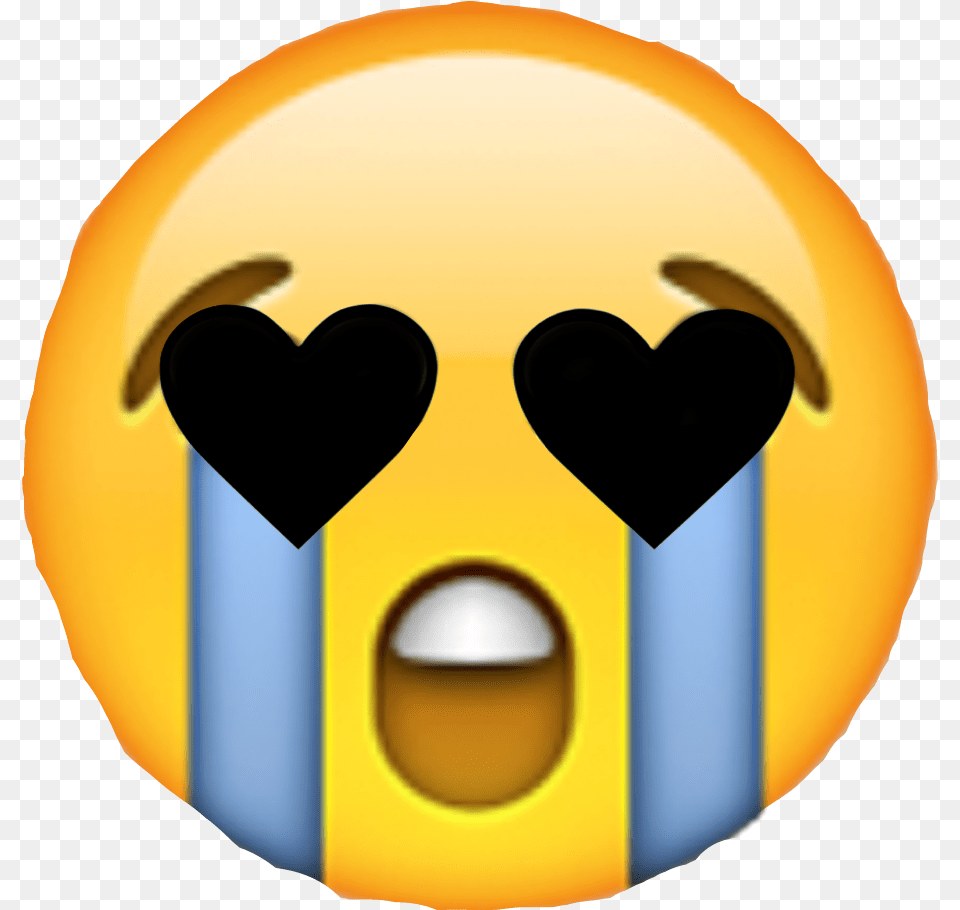 Love Emoji Crying Cryingemoji Instagram Emoji Em, Logo, Disk Free Png Download