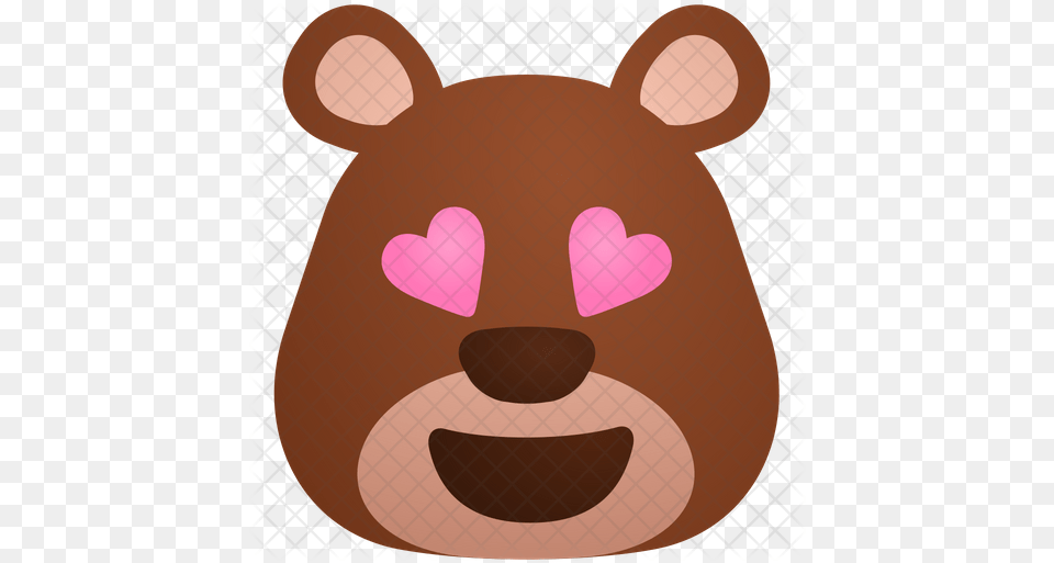 Love Emoji Icon Cool Bear, Animal, Mammal, Cattle, Cow Free Png