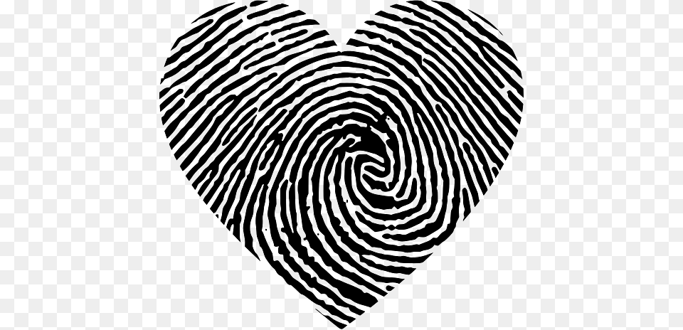 Love Fingerprint Heart, Animal, Home Decor, Mammal, Rug Free Png Download