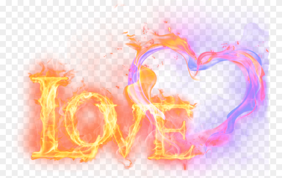 Love Fire Smoke Heart Love Text Fire, Pattern, Purple, Bonfire, Flame Png