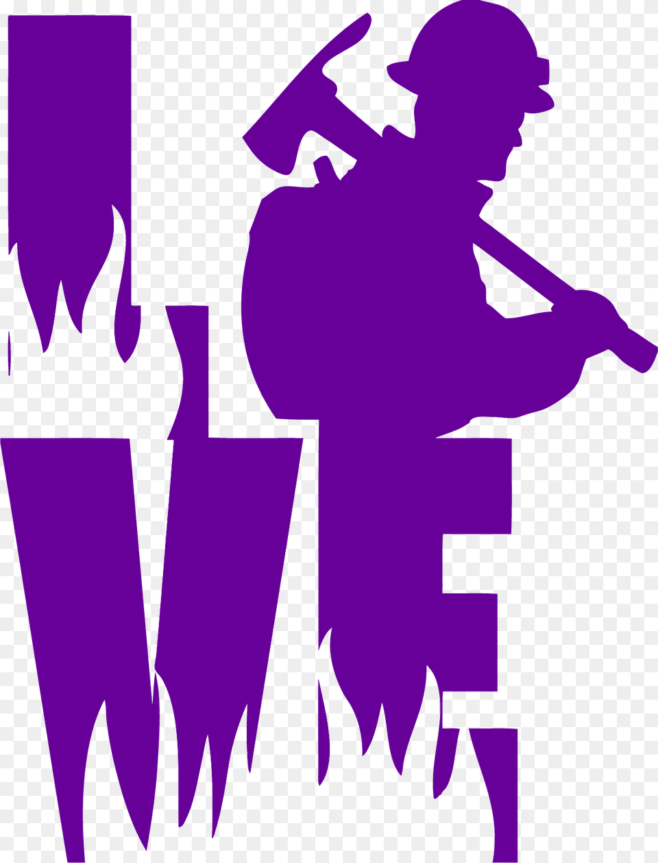 Love Firefighter Decal, People, Person, Adult, Male Free Png