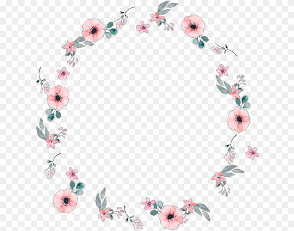 Love Flowers Circle Cute Cuteflowers Pinkflowers Bracelet, Flower, Plant, Art, Floral Design Free Png