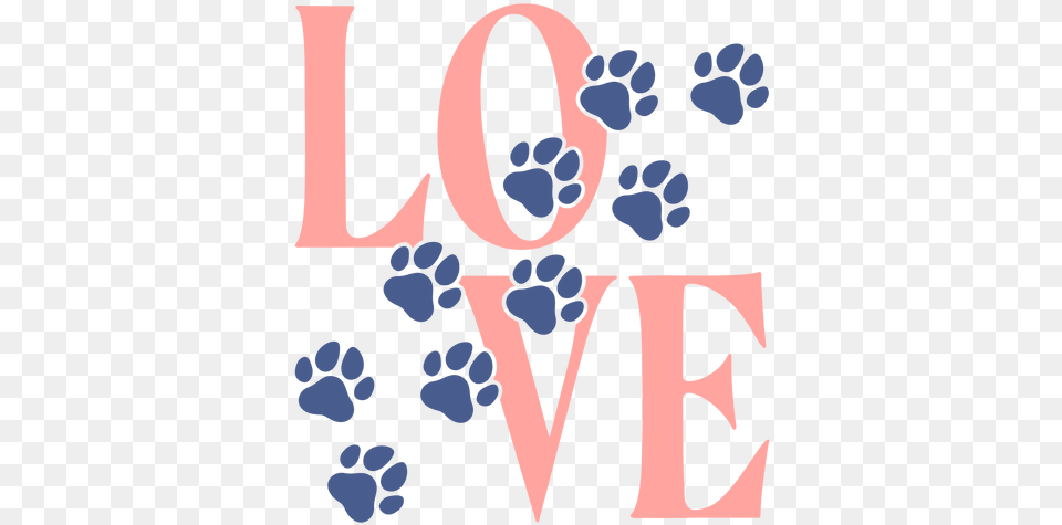 Love Footprints Paws Lettering Transparent U0026 Svg Love Sculpture, Food, Fruit, Plant, Produce Free Png Download