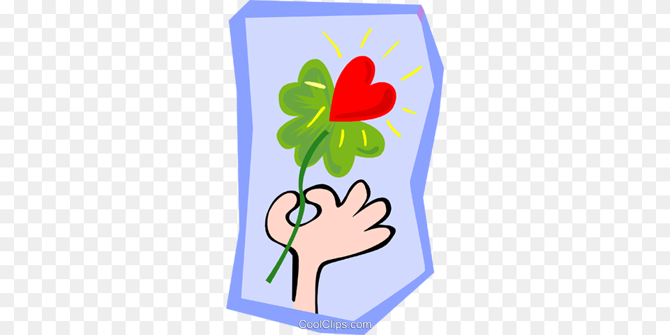 Love Four Leaf Clover Royalty Vector Clip Art Illustration, Plant, Person, Head, Graphics Free Transparent Png