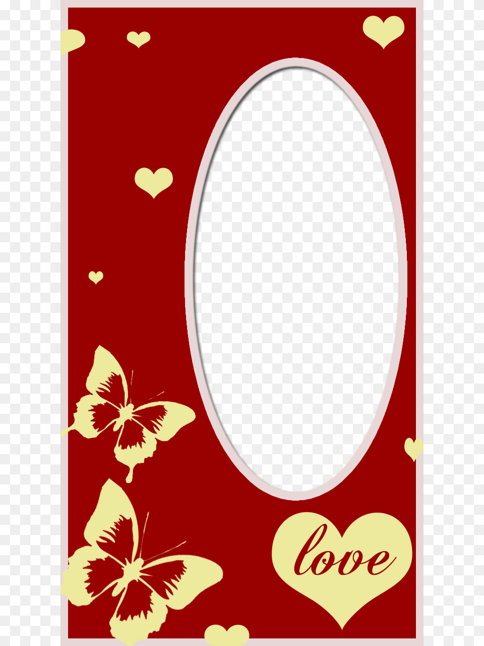 Love Frame With Butterfly Twisted Envy Screw Valentines Love You Every Day Novelty, Flower, Plant Free Png