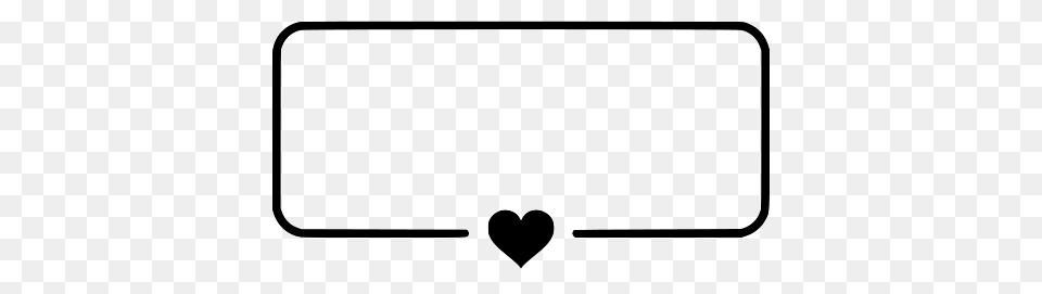 Love Frame With Little Heart In The Middle, White Board Png