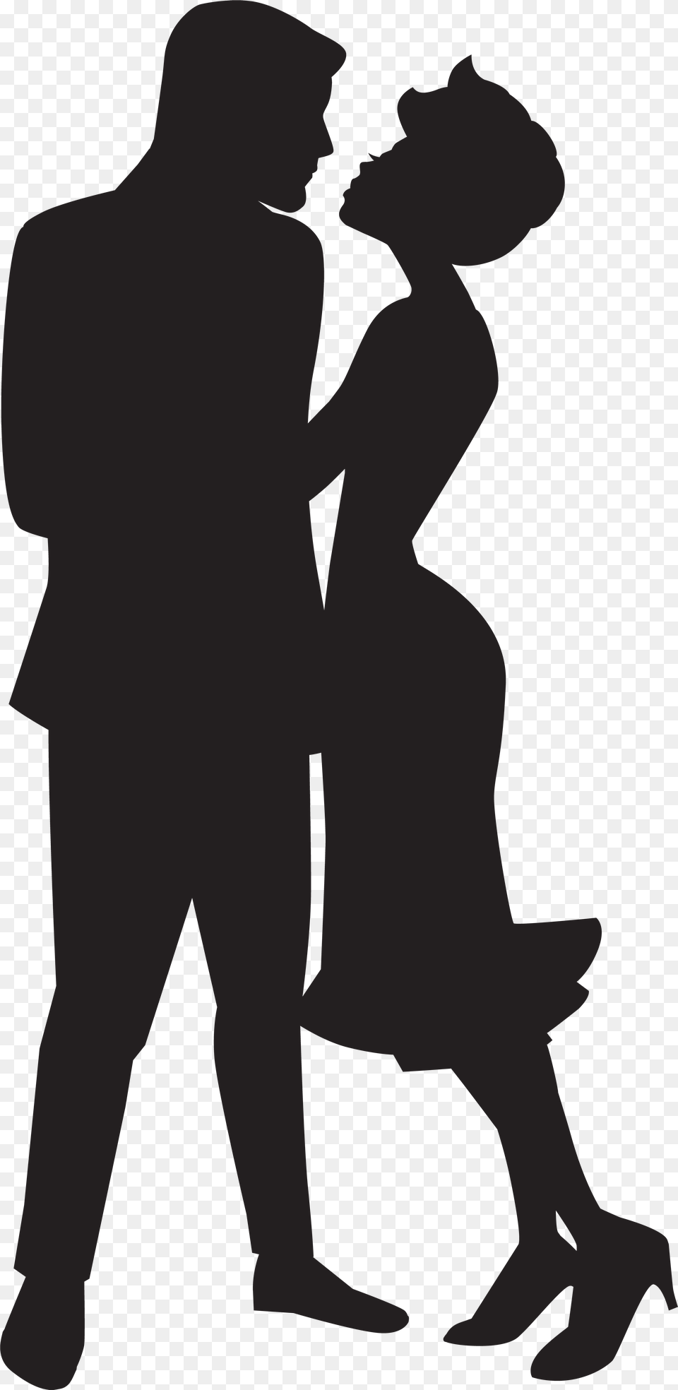 Love Free Images Silhouette Couple In Love, Adult, Male, Man, Person Png