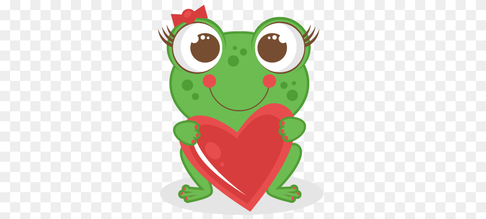 Love Frog Scrapbook Titles Svg Cutting Files Cut Valentine Frog Clipart, Amphibian, Animal, Wildlife, Dynamite Free Png Download