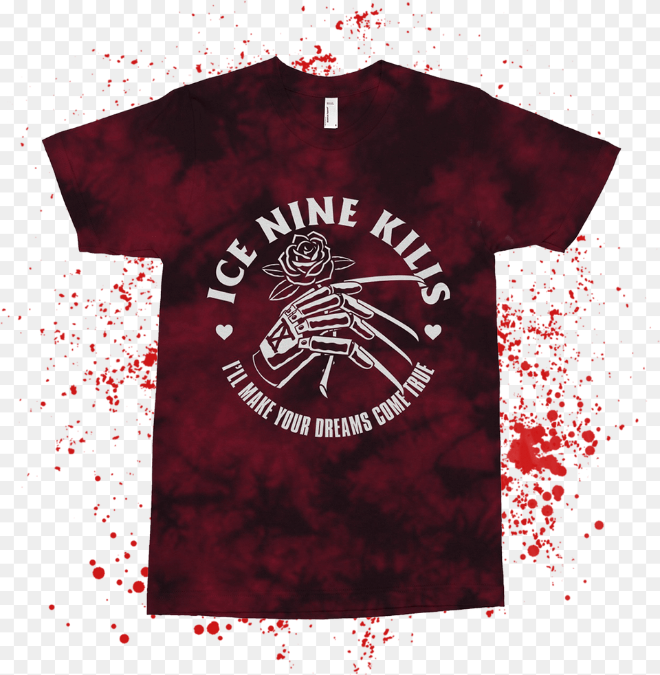 Love From The Glove Dye Teeclass Lazyload Lazyload Ice Nine Kills Balloon, Clothing, Maroon, T-shirt, Shirt Free Png Download