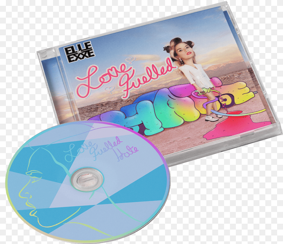 Love Fuelled Hate Elle Exxe Cd, Disk, Dvd, Person, Face Png Image