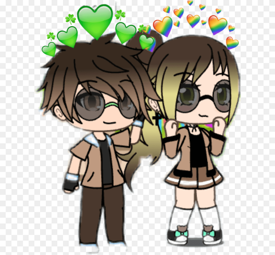 Love Gacha Life Parejas Tumblr Cartoon, Book, Comics, Publication, Baby Free Transparent Png