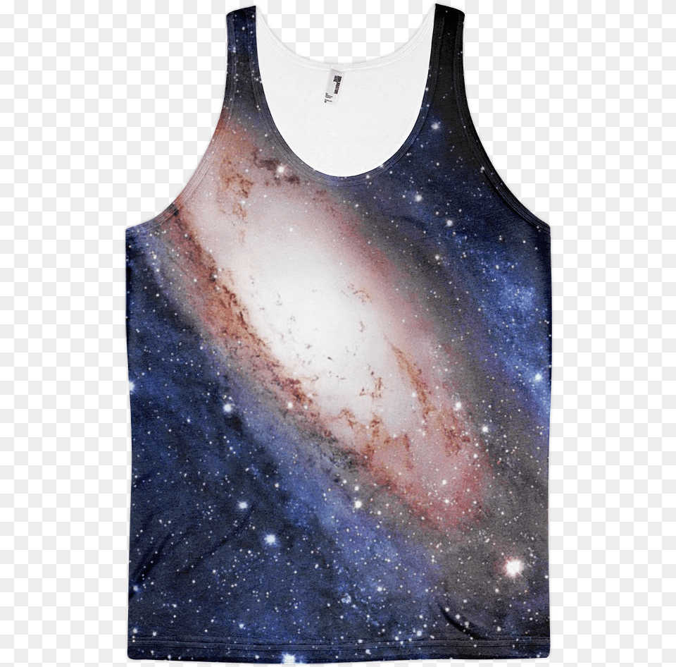 Love Galaxy Classic Fit Tank Top Milky Way, Adult, Male, Man, Person Free Png Download